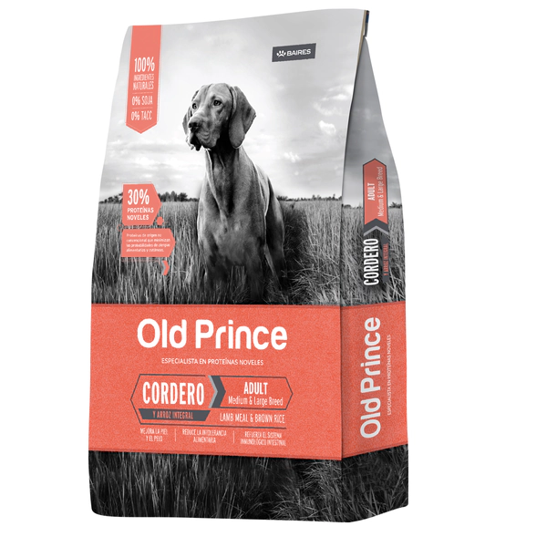 Old Prince Perro Cordero Adulto Mediano Y Grande