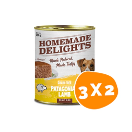 Combo Lata Homemade Delights Perro Cordero
