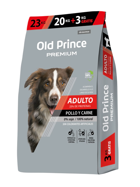 Old Prince Premium Perro Adulto x 20Kg + 3Kg