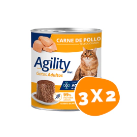 Combo Lata Agility Gato Adulto Pollo