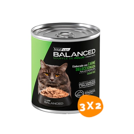 Combo Lata Balanced Soufflé Pollo Gato Castrado
