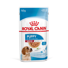 Caja Pouch Royal Canin Perro Medium Puppy x 10 Unidades