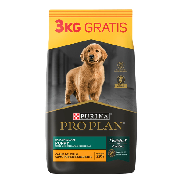 Pro Plan Perro Puppy Mediano x 15 + 3Kg Gratis