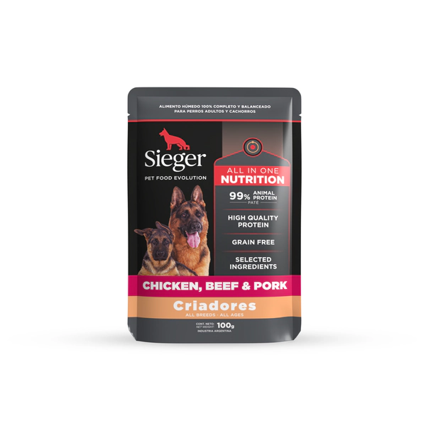 Pouch Sieger Perro Criadores Pollo