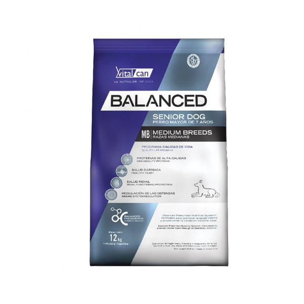 Balanced Perro Senior Mediano
