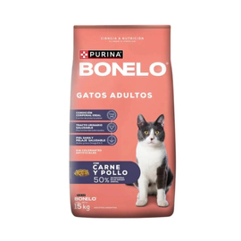 Alimento Purina Bonelo Gato Adulto Carne y Pollo x 15kg