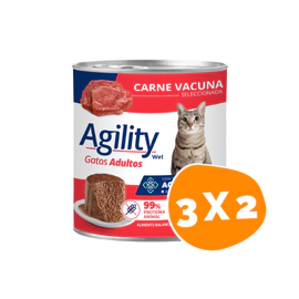 Combo Lata Agility Gato Adulto Carne
