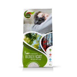 Piedras Wondercat Bentonita Aglomerante Bosque x 4Kg