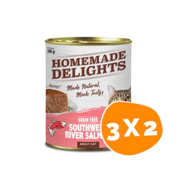 Combo Lata Homemade Delights Gato Adulto Salmon