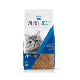 Piedras Wondercat Bentonita Aglomerante Neutro x  4Kg