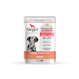 Pouch Sieger Perro Adulto Dermaprotect Cordero