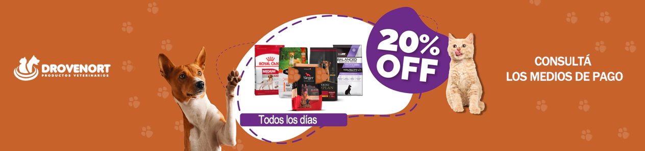 20% OFF en Alimentos para Perros