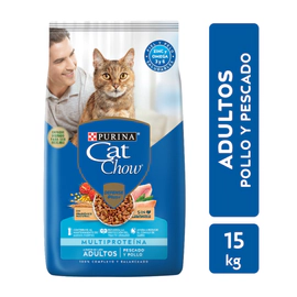 Cat Chow Adulto Pescado y Pollo x 15Kg