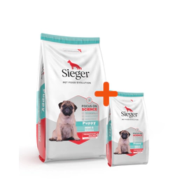 Sieger Perro Cachorro Raza Pequeña x 12Kg + 3Kg Gratis