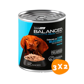 Combo Lata Balanced Soufflé Pollo Perro Adulto