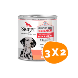 Combo Lata Sieger Perro Adulto Cordero