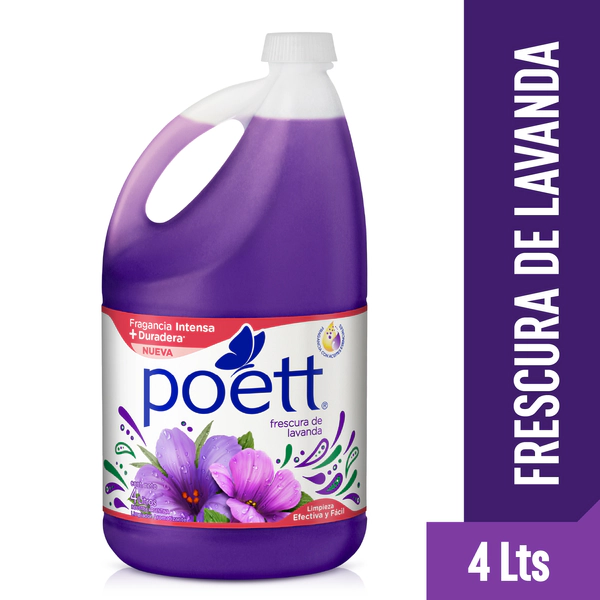 Limpiador Líquido Aromatizante Poett Lavanda 4 Lt