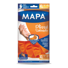 Guantes Mapa Plissé Satinado Talle XL Cocina