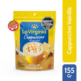 Café Instantáneo La Virginia Cappuccino Espuma De Vainilla Doypack 155 Gr