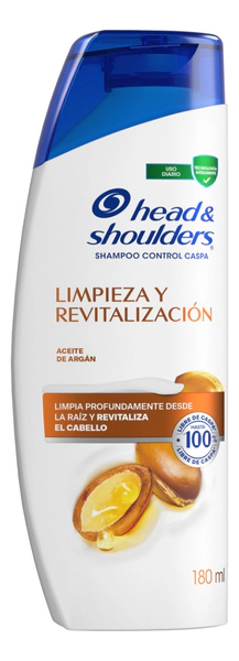 Shampoo Head & Shoulders Limpieza Y Revitalización 180 Ml