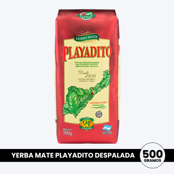 Yerba Playadito Despalada Bajo Polvo 500g Sin Tacc