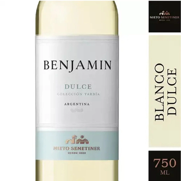 Vino Fino Blanco Dulce Coleccion Tardía Benjamin 750ml