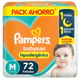 Pañales Pampers Babysan Hipoalergénico Talle M 72 Unidades