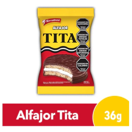 Alfajor Chocolate Tita Sabor Limón 36g