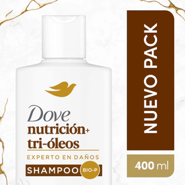 Shampoo Dove Nutrición + Tri-Óleos 400 Ml