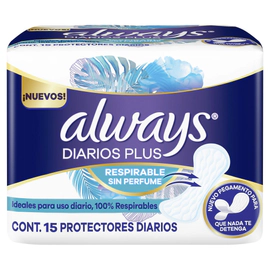 Protectores Diarios Always Diarios Respirable X15un
