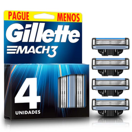 Cartuchos Para Máquina De Afeitar Gillette Mach3 Sensitive 4 Cartuchos