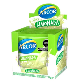 Jugo En Polvo Arcor Sabor Limonada Caja 18 Sobres 15 Gr