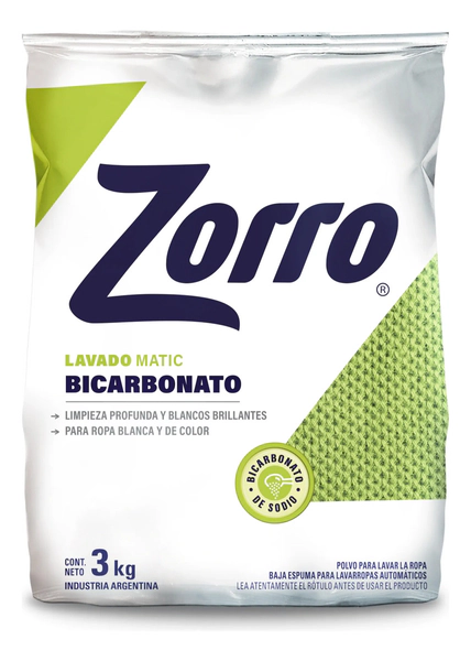 Zorro Polvo Be Bicarbonato 3kg