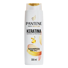 Shampoo Sin Sal Pantene Keratina Con Pro Vitamina B5 300 Ml
