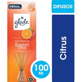 Difusor Aromatizante Glade Fragancia Citrus Varillas 100 Ml