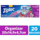 Bolsa Ziploc Organizar Mediana 20 Unidades