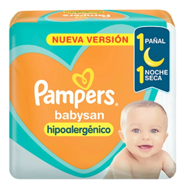 Pampers Babysan Med 72 Un Mediano (m) Sin Género