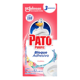 Limpiador Inodoro Adhesivo Pato Floral Sarro X3 24gr