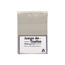 Set De Toallas Atma Home Beige 100% Algodón 500 Grs