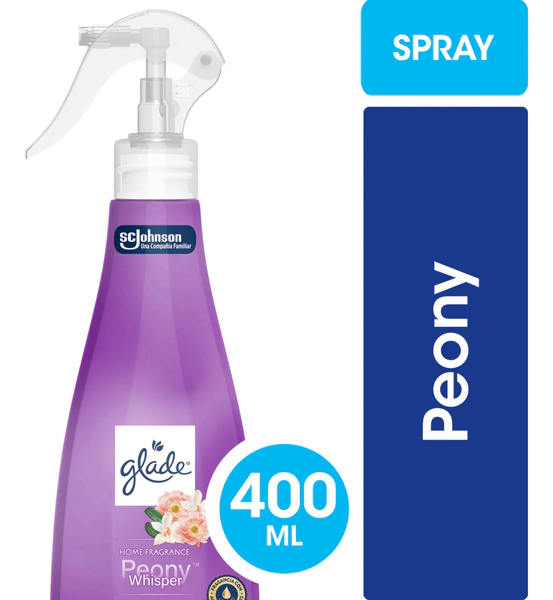 Aromatizante Ambiental Glade Peony Gatillo Hogar 400 Ml
