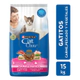 Alimento Cat Chow Gatitos Pescado, Carne Y Vegetales 15 Kg