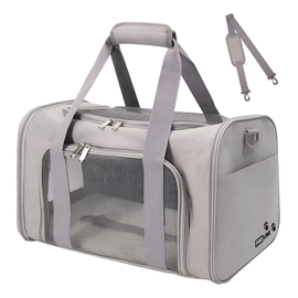 Transportadora Proline Para Mascotas Apta Cabina Gris Gris