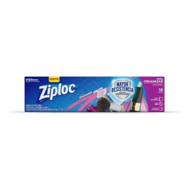 Bolsa Ziploc Organizar Grande Resistente Expandible 15u