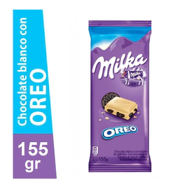 Milka Tableta De Chocolate Blanco Con Oreo X 155 Gr