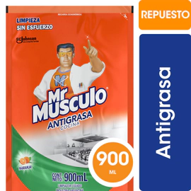 Limpiador Cocina Antigrasa Mr. Músculo Repuesto 900 Ml