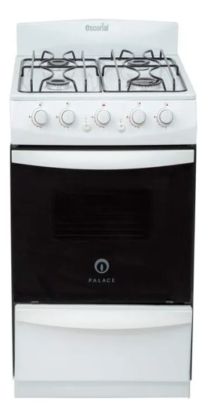 Cocina Escorial Palace Visor Parrilla 4 Hornalla Blanca Blanco