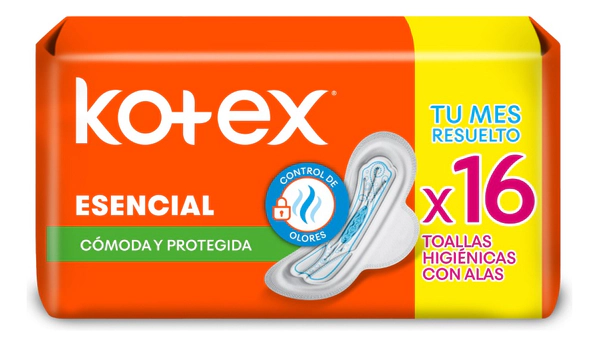 Toalla Femenina Kotex Esencial X16