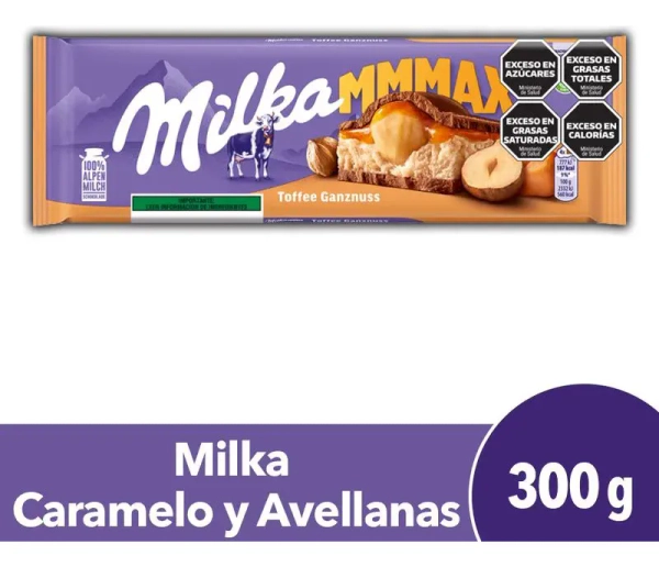 Chocolate Milka Con Caramelo Y Avellanas 300g