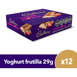 Chocolate Cadbury Yogurt Frutilla Caja 12x29g