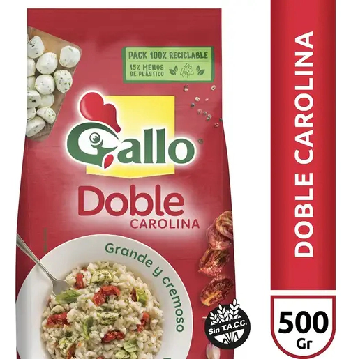 Arroz Doble Carolina Gallo 500g